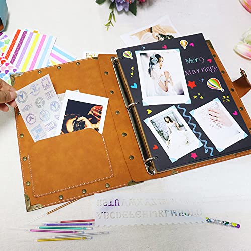 Leather Scrapbook Album 10.8"x8.6" 60 Pages P15074
