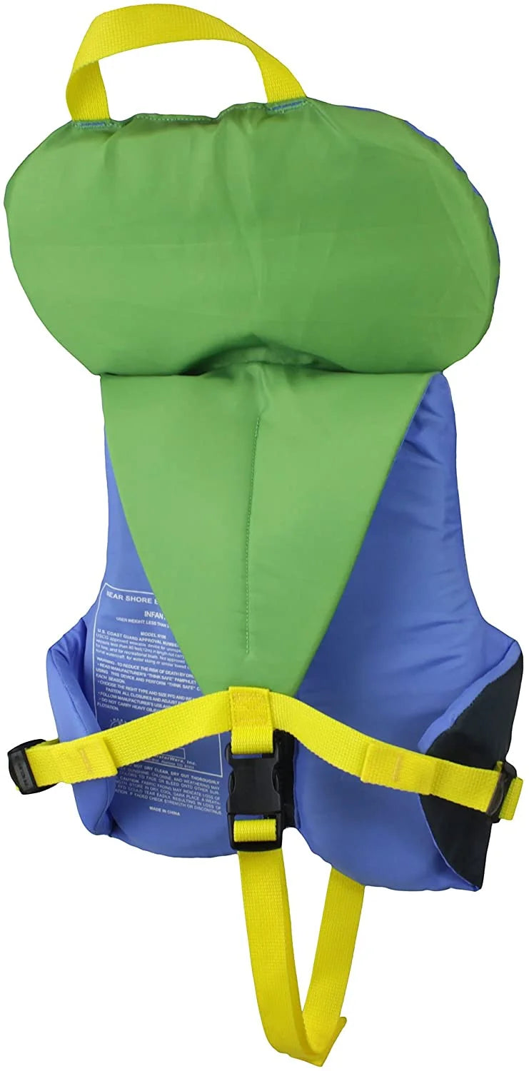 Blue/Green Kids Life Jacket for Children 30-50 lb X86508