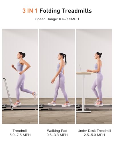 3 in 1 Folding Treadmill with 300LBs Capacity R747