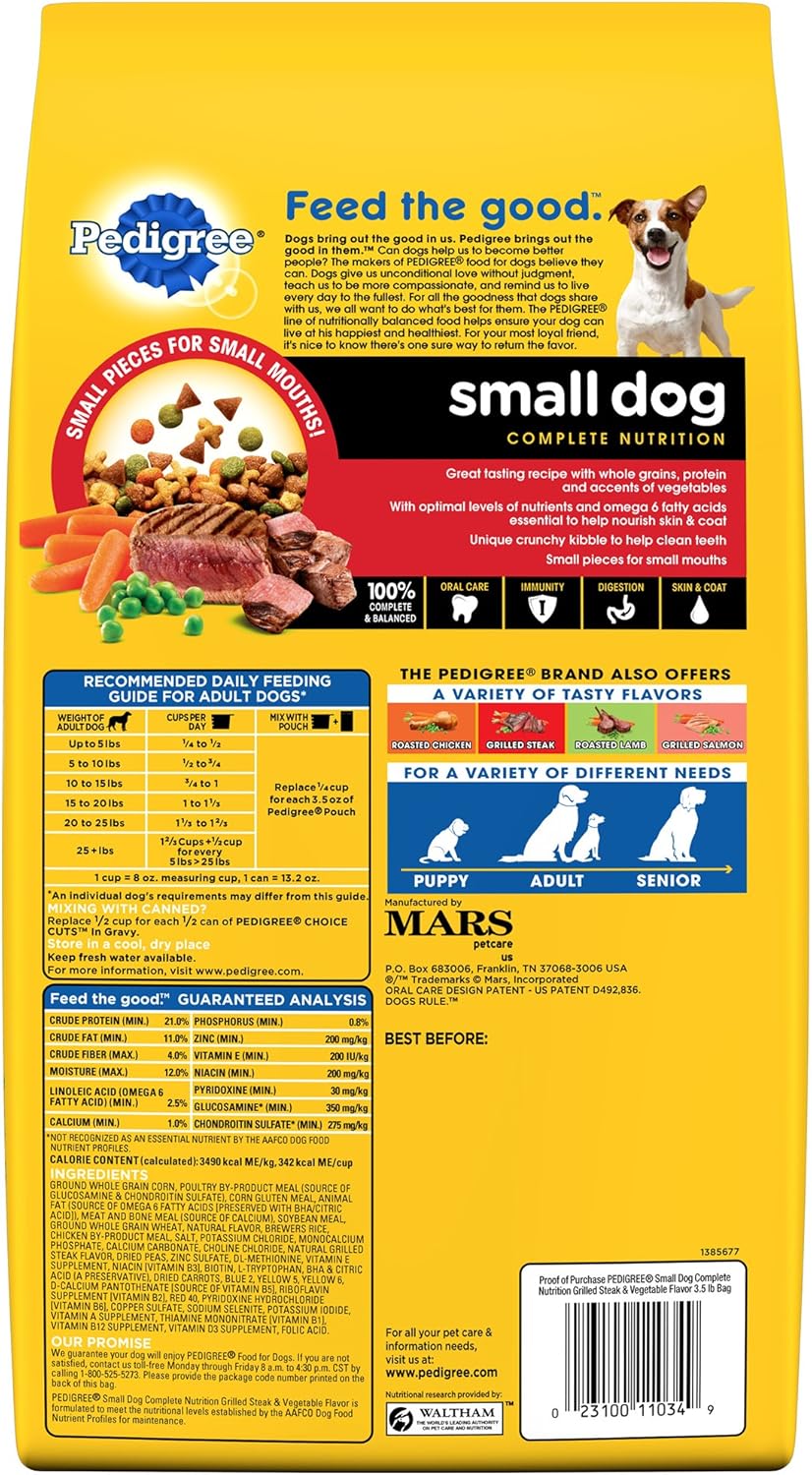 Small Breed Adult Dry Dog Food, 3.5 lb. Bag S942562