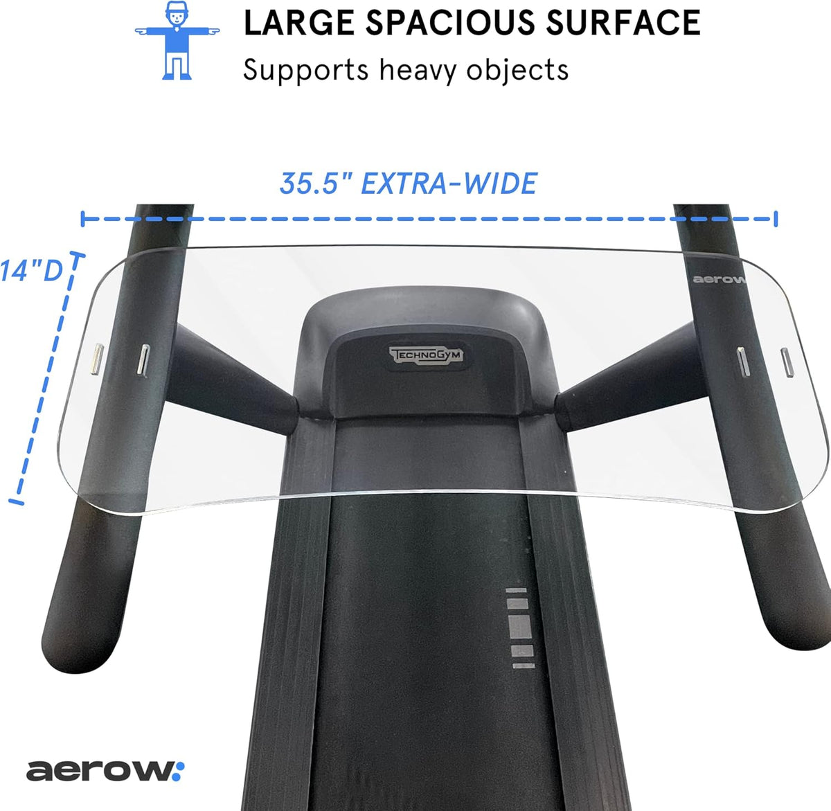 Clear Laptop Stand for Treadmill Pack of 2 D1646