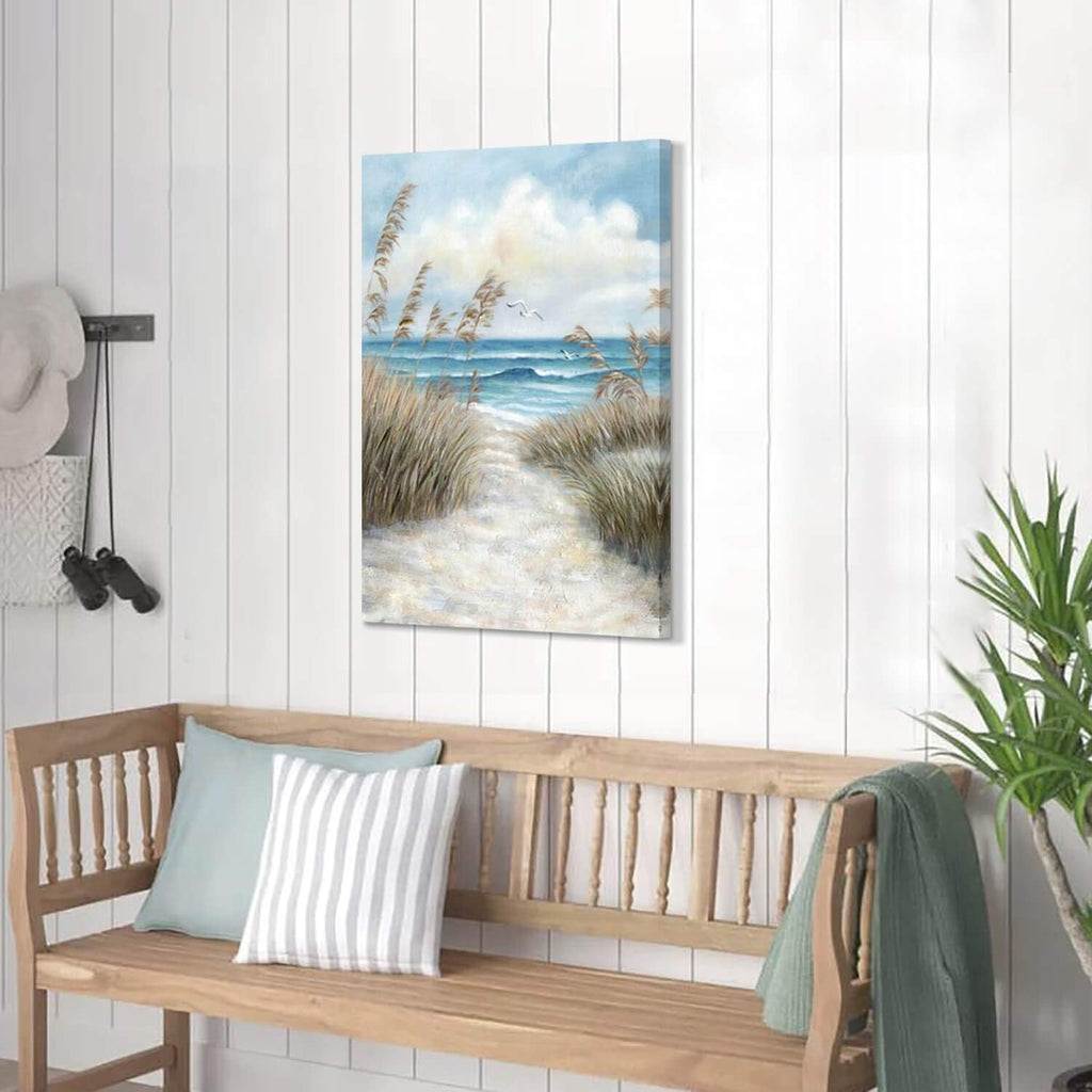 Seascape Canvas Abstract Wall Art Painting R600
