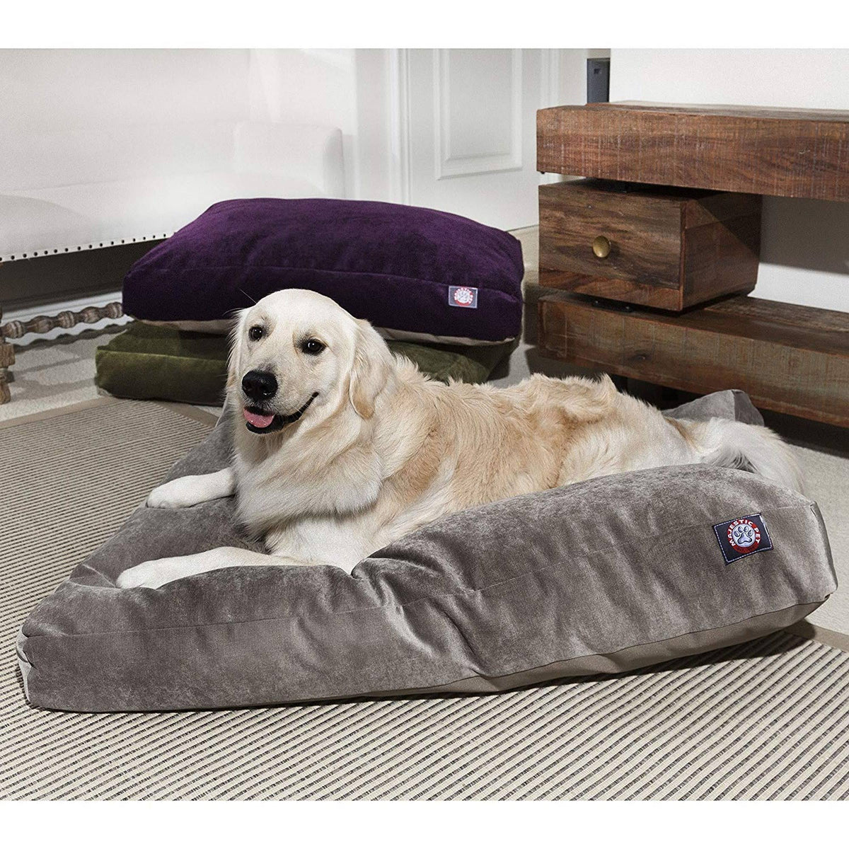 Large Orthopedic Memory Foam Rectangle Dog Bed J198