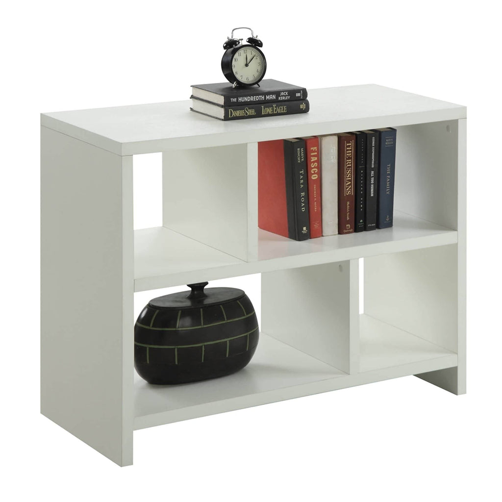 White Faux Marble 3 Tier Bookcase J941