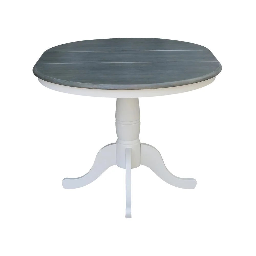 36" Wood Round Table with 12" Leaf V3242