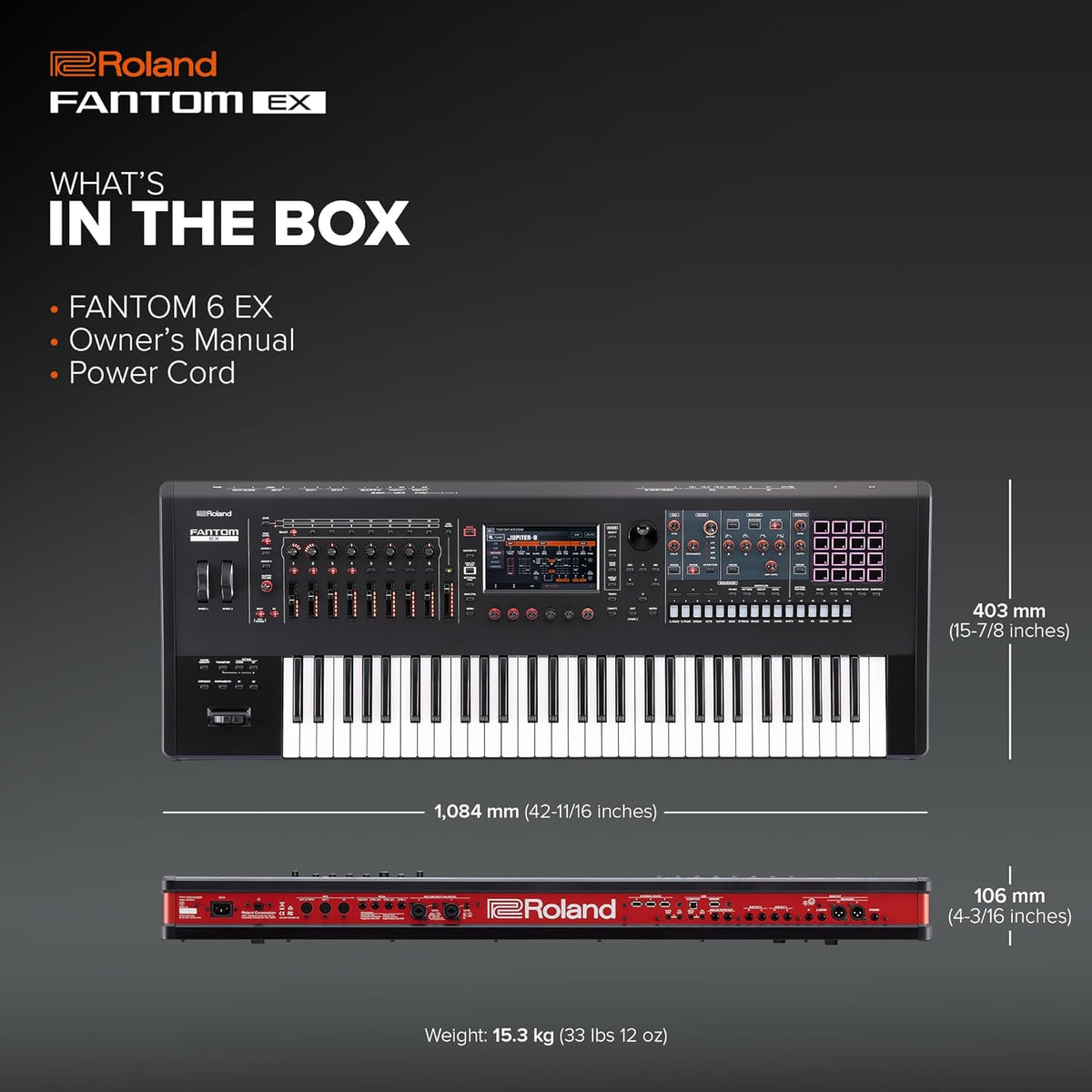 61-Key Synthesizer with 7000 Onboard Sounds K756