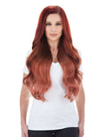 240g 24x22 Vibrant Red Hair Extensions D560552