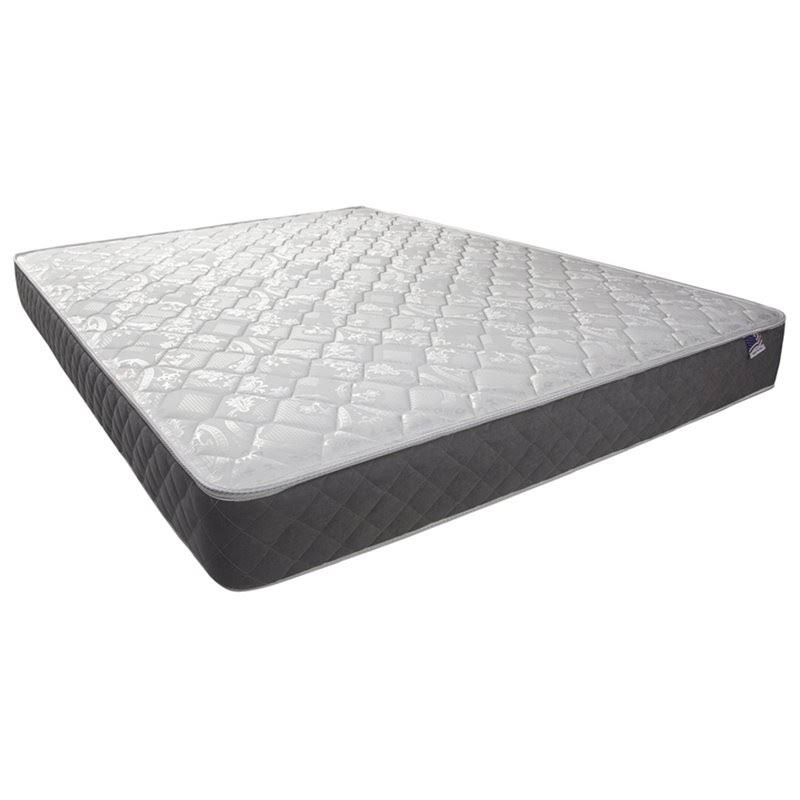 White 8-Inch Queen Tight Top Fabric Mattress B7564