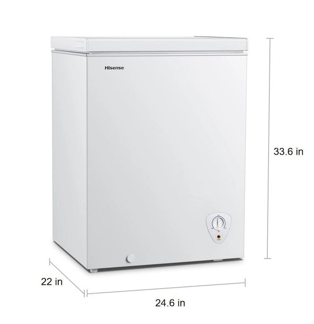 White 5 Cu ft Chest Freezer W1582