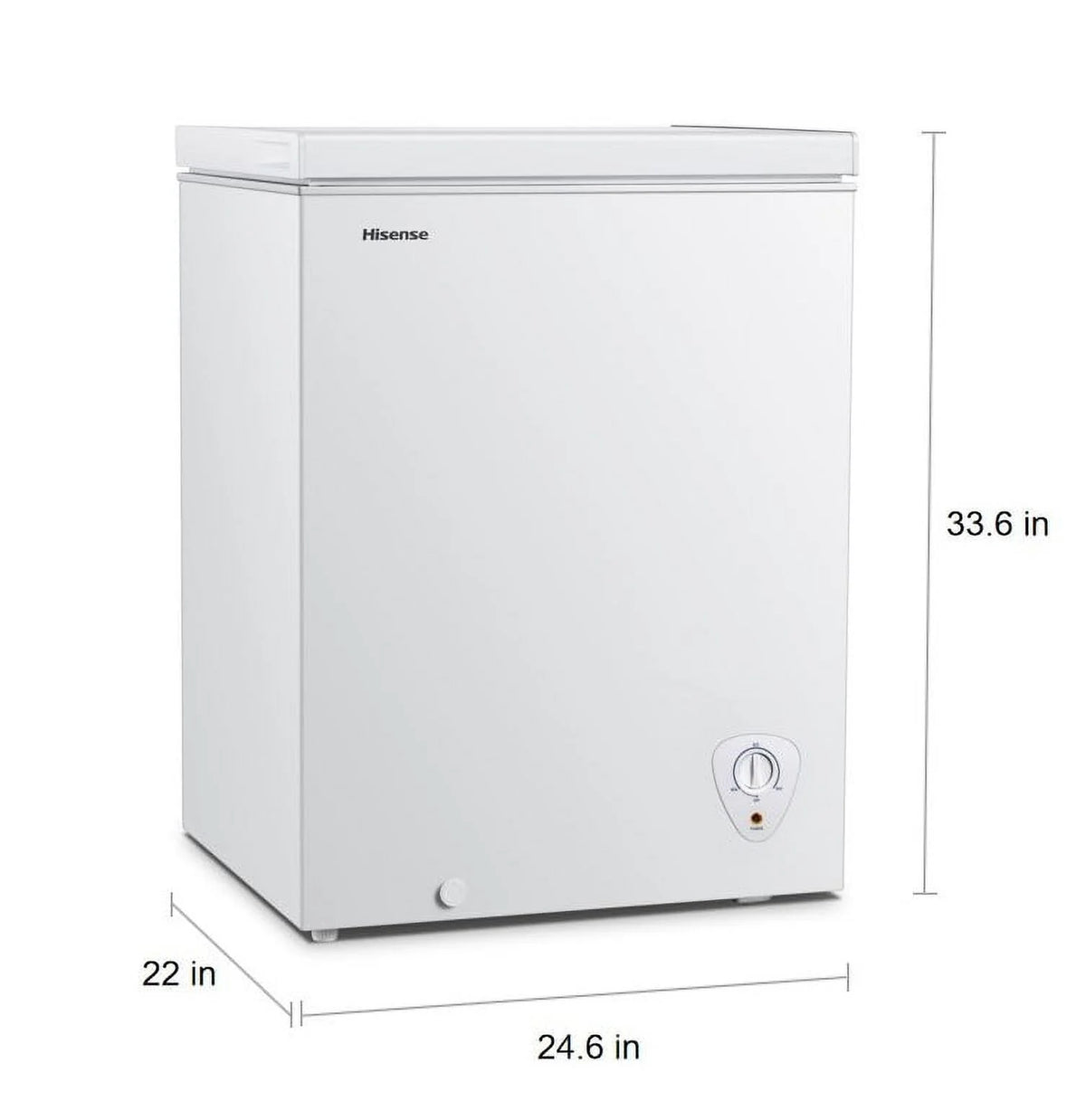White 5 Cu ft Chest Freezer W1582