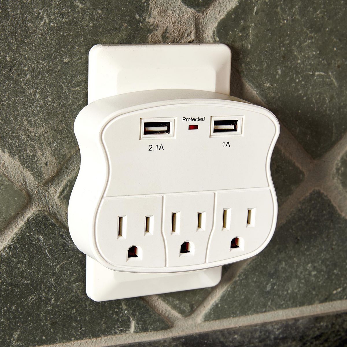 3-Outlet 2 USB Wall Adapter H621237