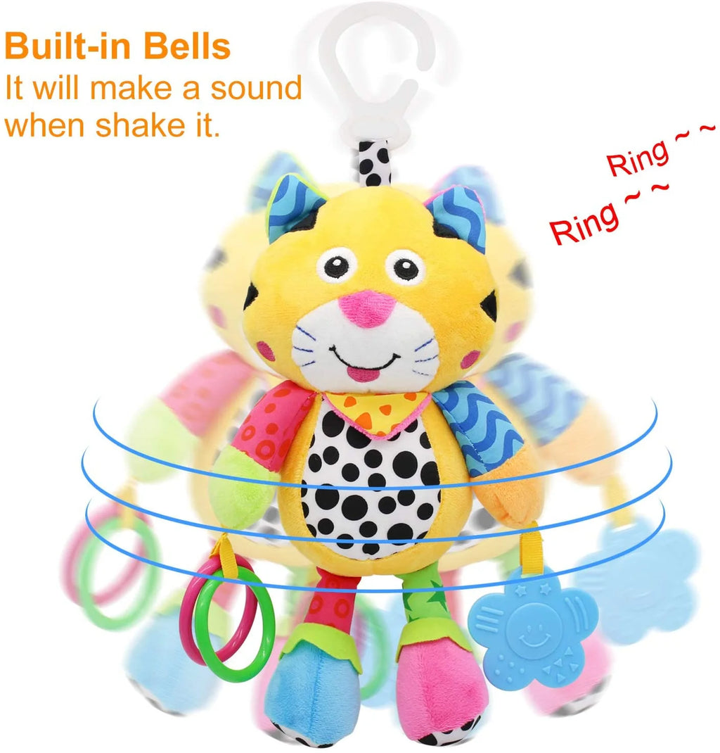 Tiger Baby Car Seat Toys with 24 Music and Teether M23455