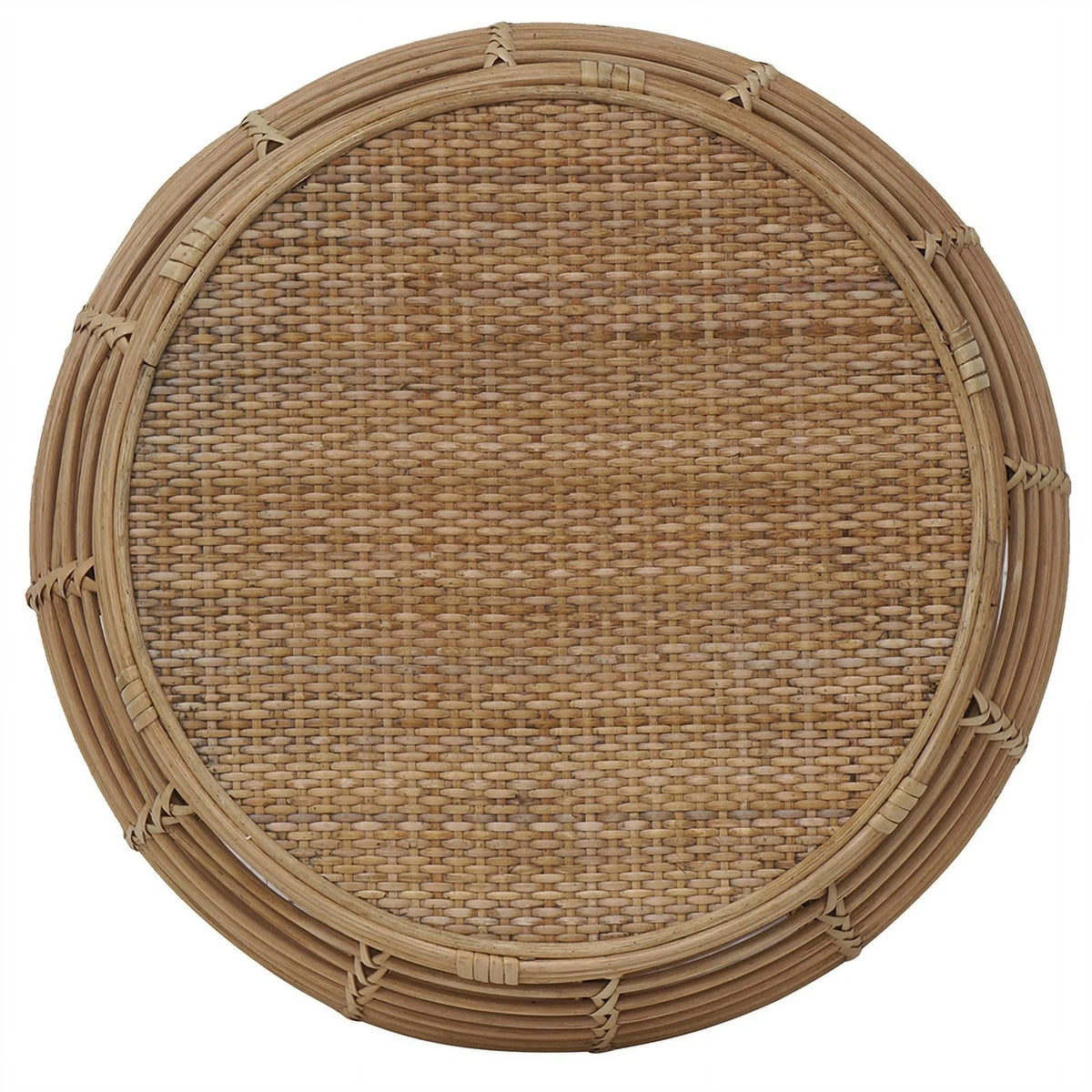 Natural Espresso Rattan End Table A6753