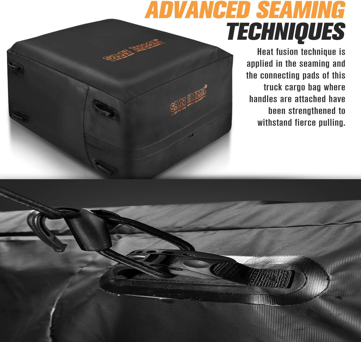 100% Waterproof Heavy Duty Truck Bed Storage Bag, 50 L x 40 W x 22 H D3771