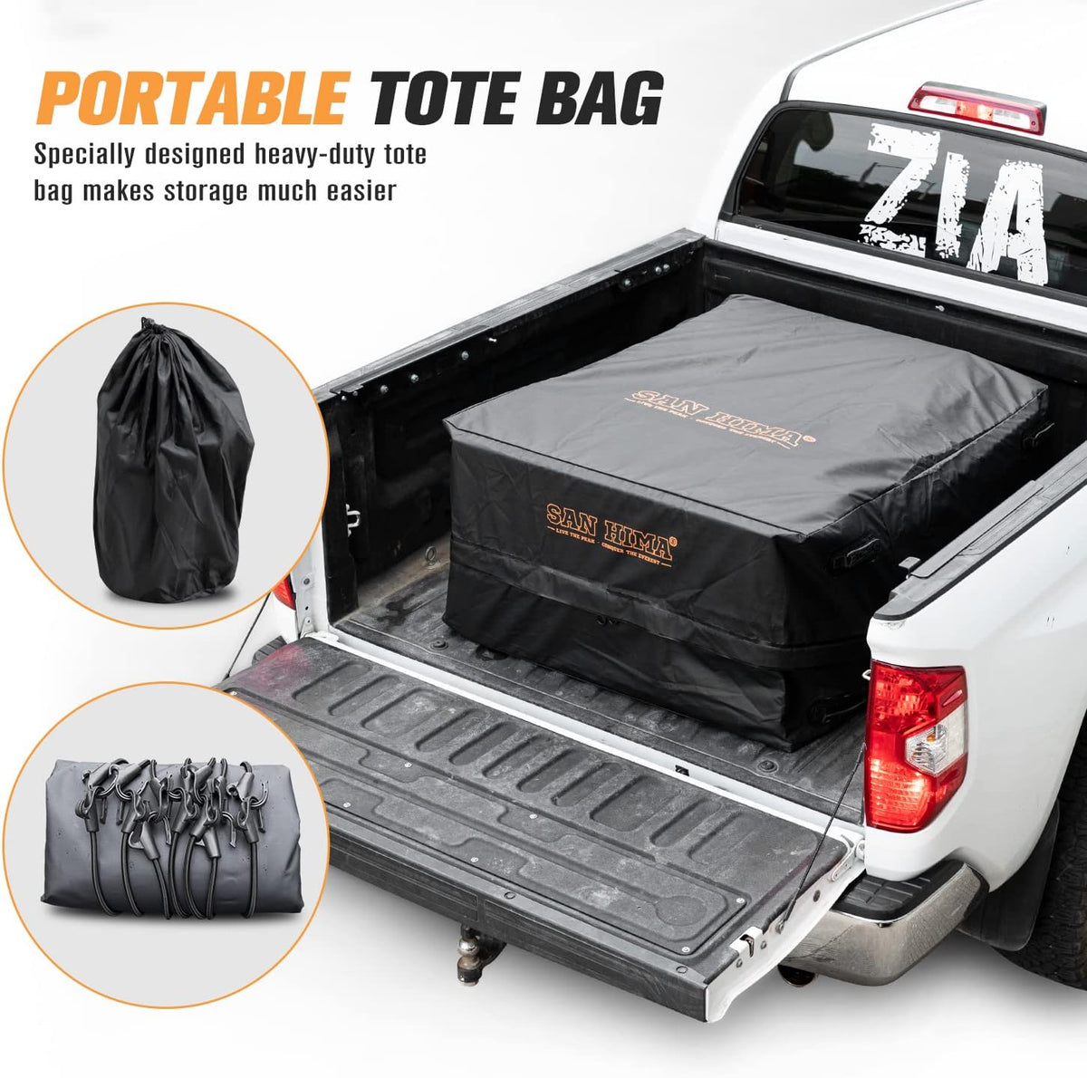100% Waterproof Heavy Duty Truck Bed Storage Bag, 50 L x 40 W x 22 H D3771