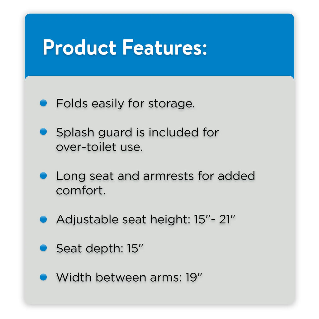 Steel Foldable Bedside Toilet Commode K4560