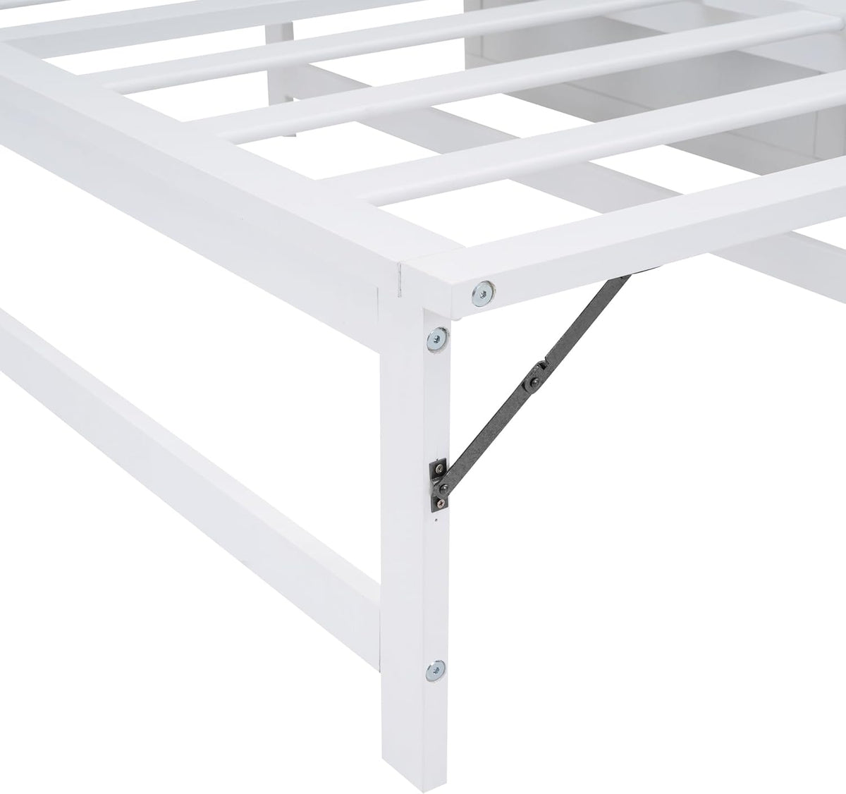 White Wood Queen Murphy Bed J980617