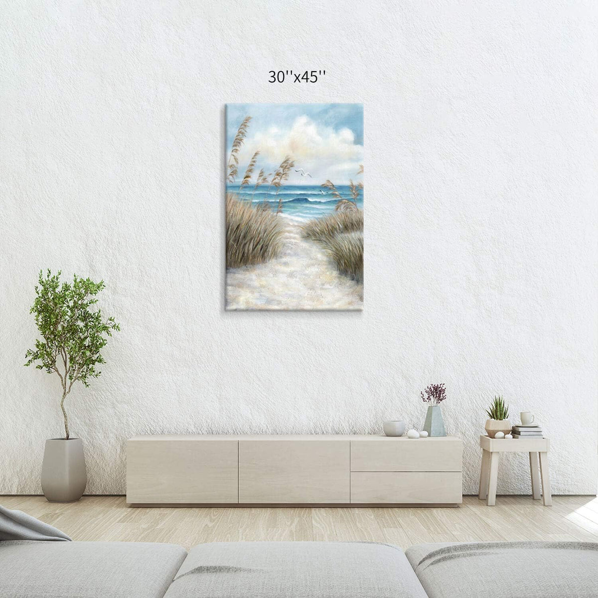 Seascape Canvas Abstract Wall Art Painting R600