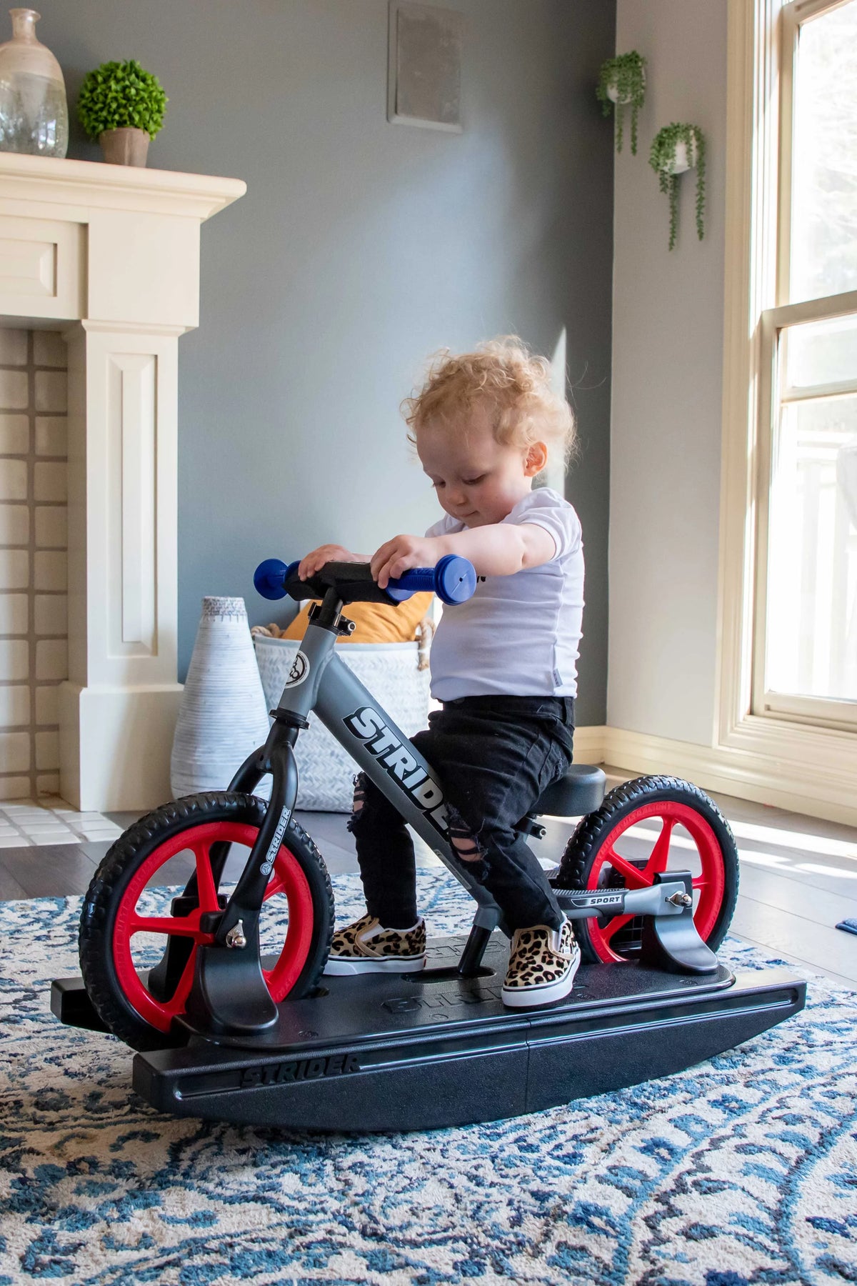 Blue 2-in-1 Rocking Bike L395963
