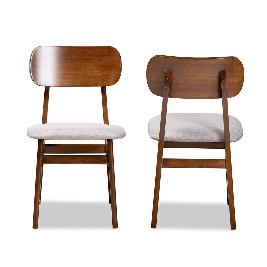Grey Dining Chair Set of 2 L269