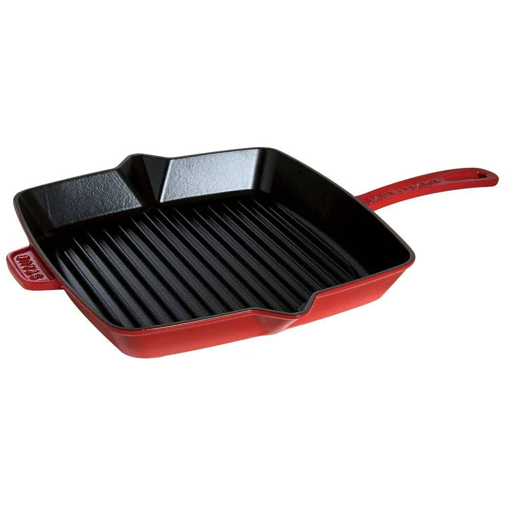 Cast Iron Square Grill Pan, 12-in, Dark Blue M56243