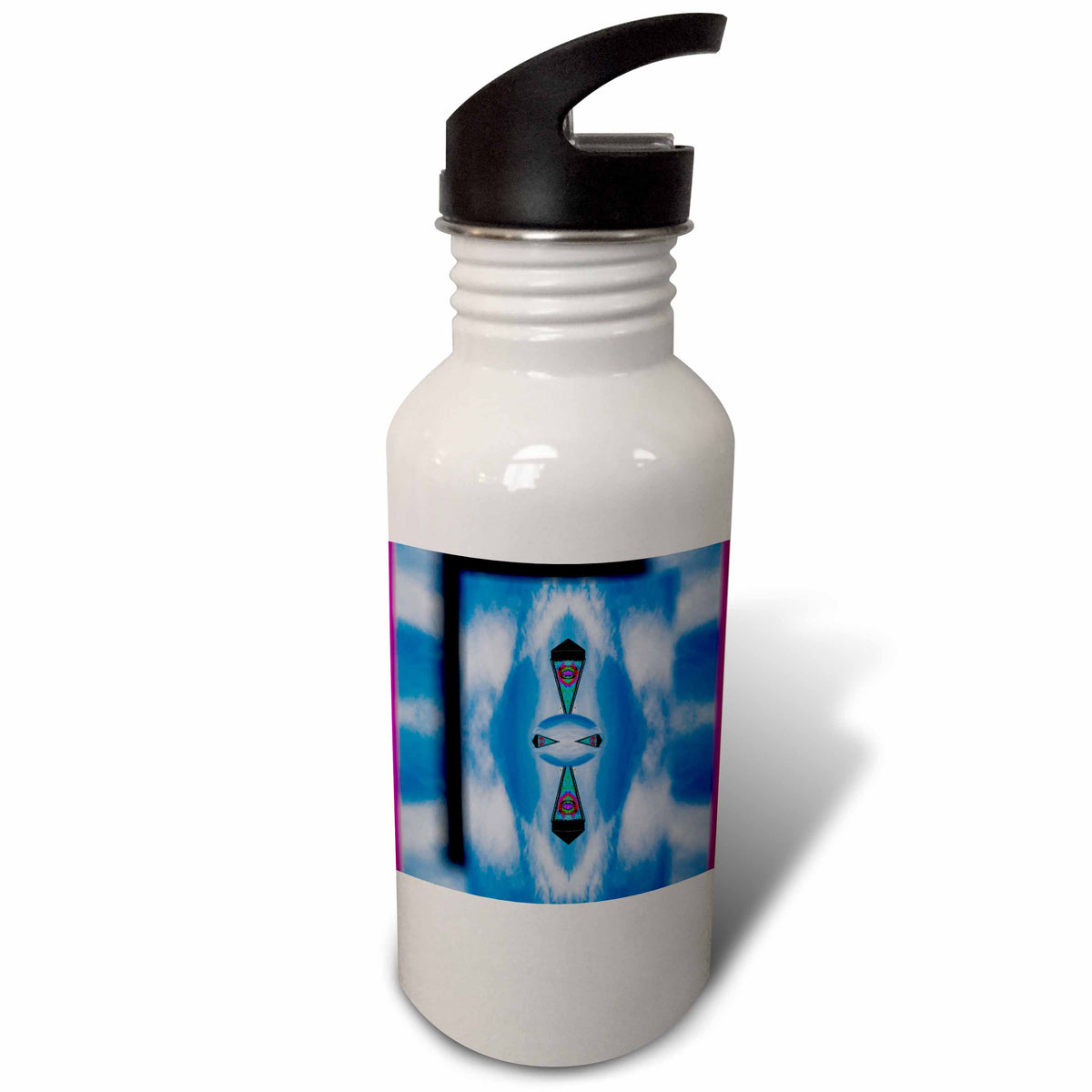 Pink and Green Sports Water Bottle B119780