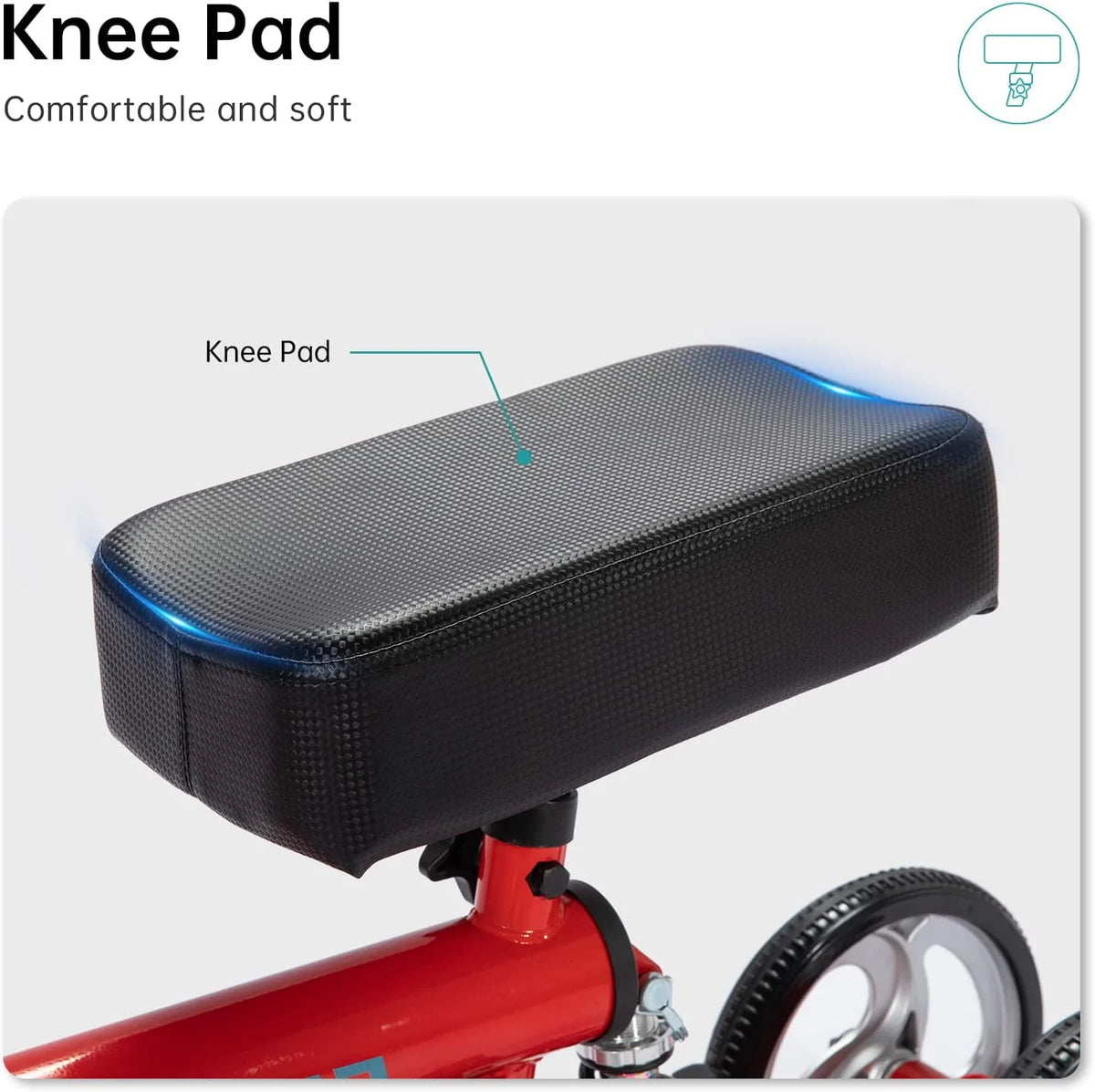 Steerable Knee Scooter Silver B7890