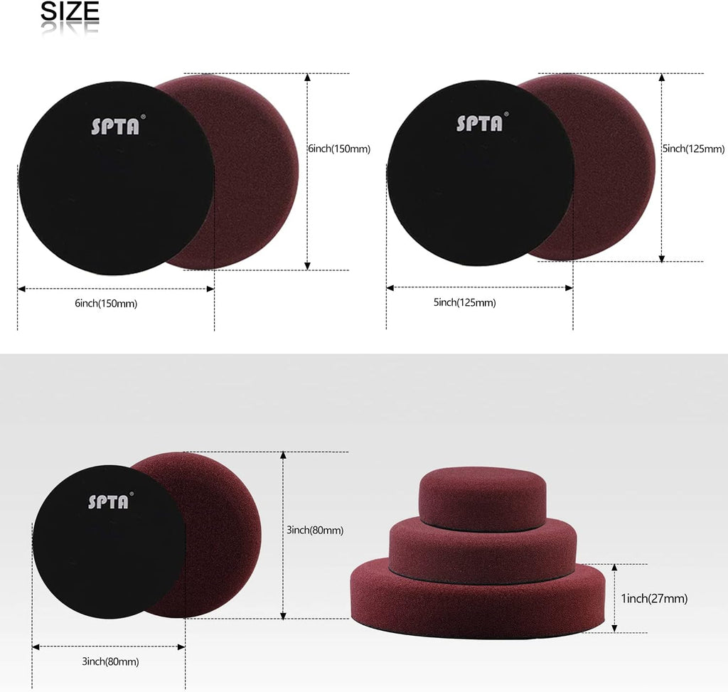 7 Inch Rotary Polisher and Polishing Pads Set B92830