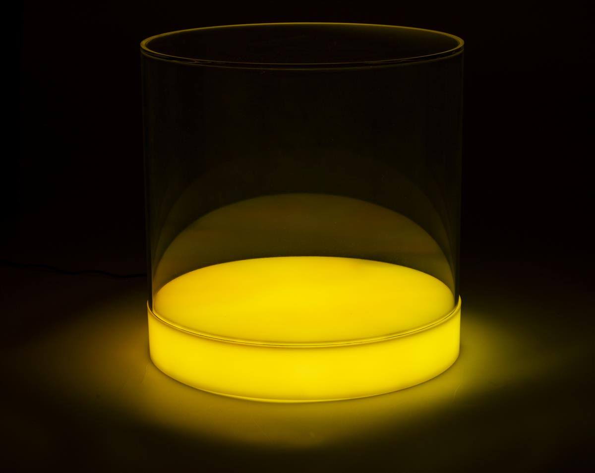 12 inch Round Illuminated Countertop Display Case A96503
