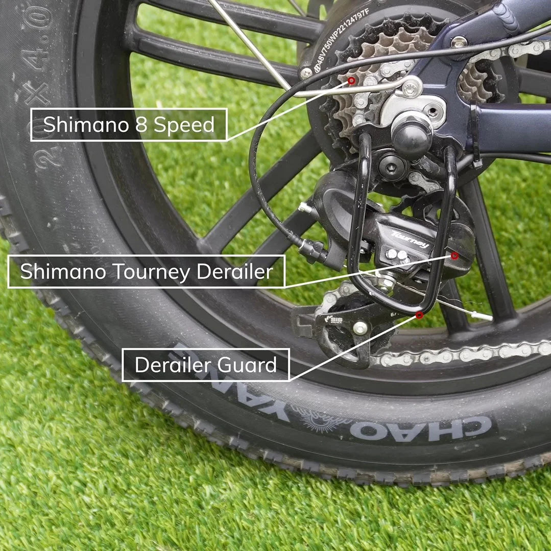 750W 20" Fat Tire 8-Speed Folding Electric Bike B36555