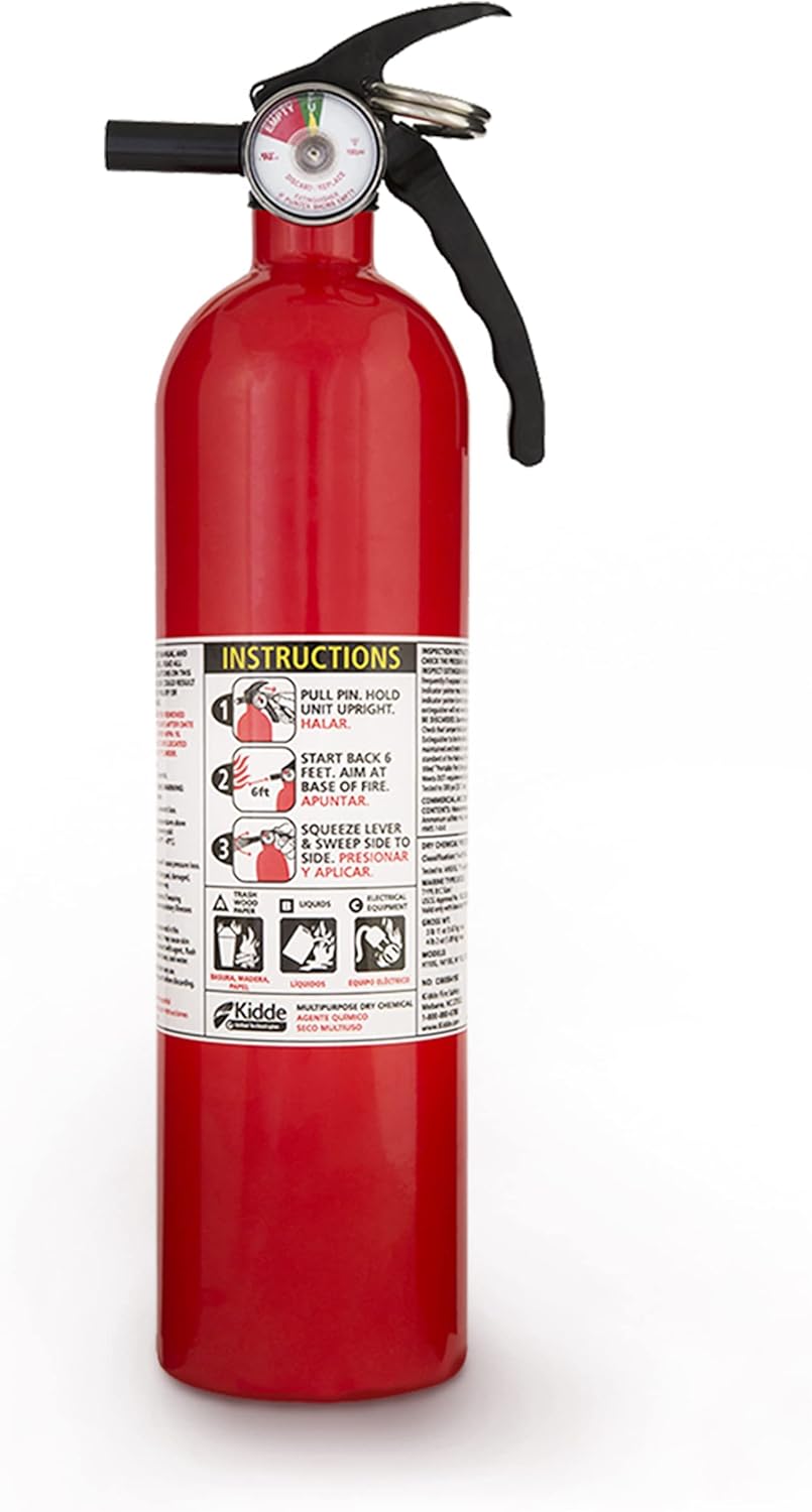 2 Pack Red Multipurpose Fire Extinguishers T8053