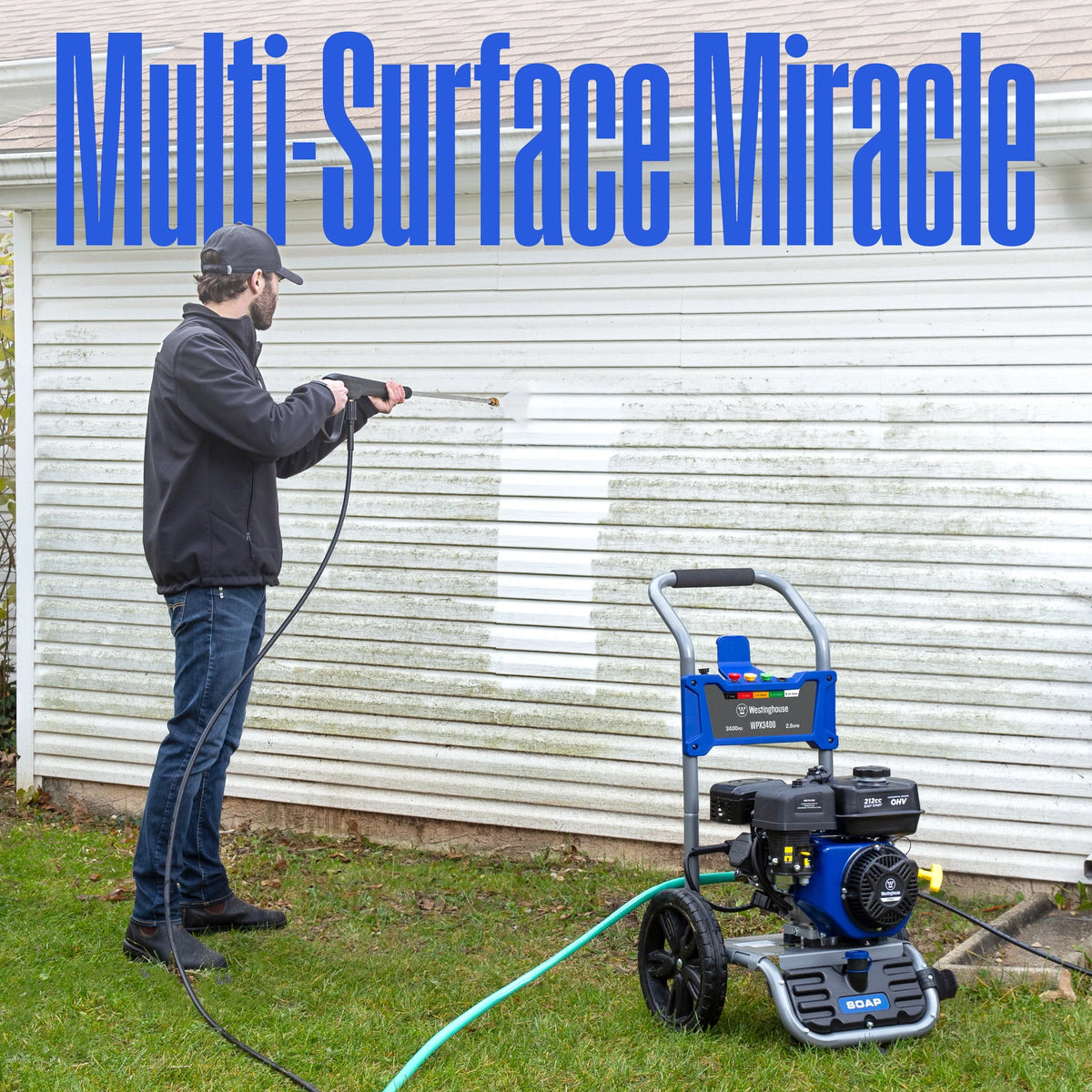 3200-PSI 2.5-GPM Gas Pressure Washer with 5 Nozzles J990