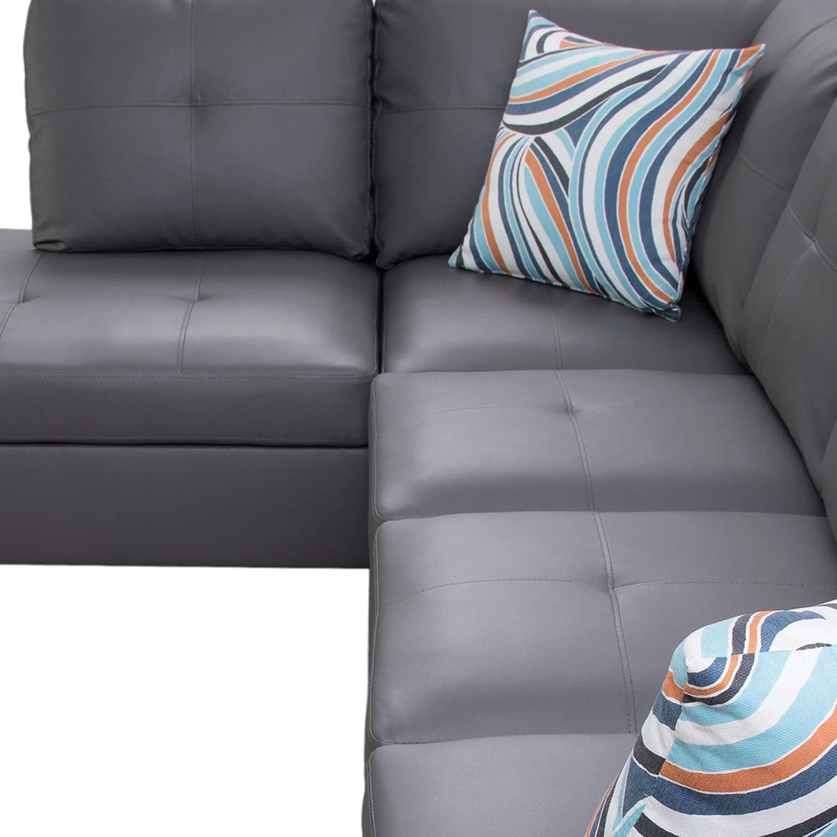 L-Shaped 3-Piece Sectional Sofa Couch H40224