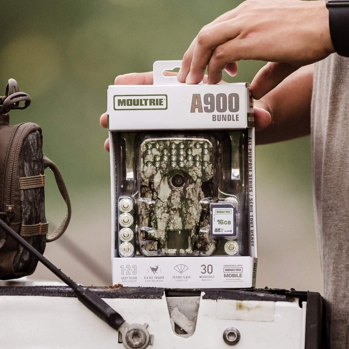 Trail Camera Bundle with Batteries and 16 MB SD Card, Pack of 2 I293264