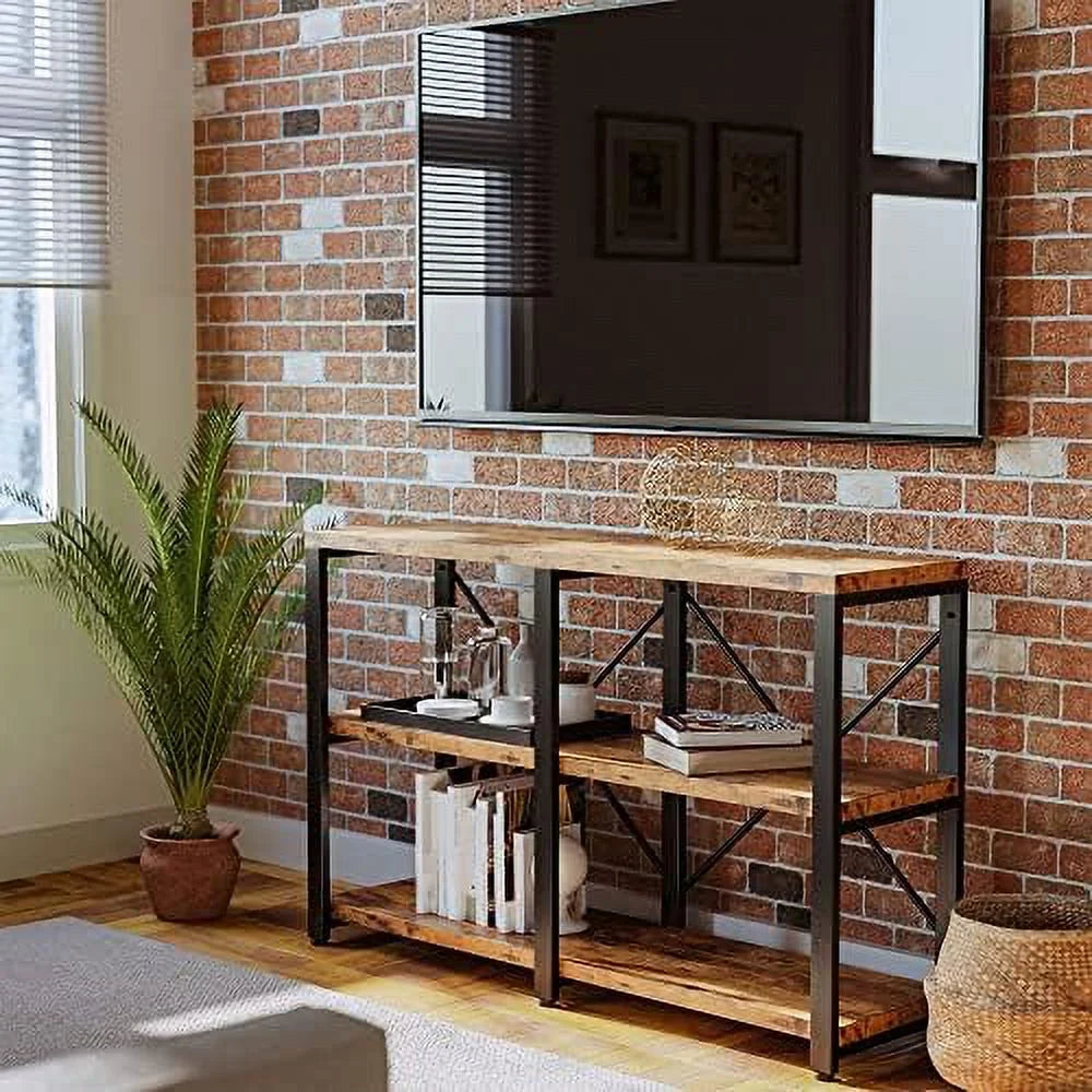 Rustic 47in 3-Tier Console Table P84164
