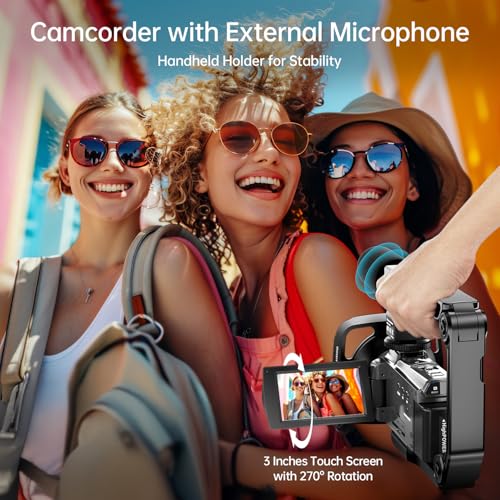 8K Video Camera Camcorder 88MP UHD WiFi 18X Digital Zoom IR Night Vision 3.0'' Touch Screen L19457