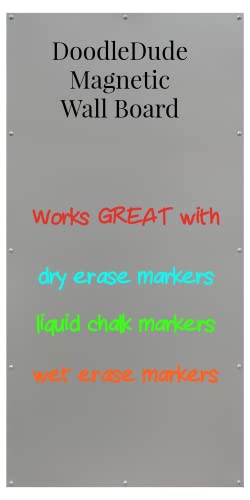 Metallic Silver 23x46 Magnetic Dry Erase Board X194193