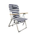 Blue and White Wood Beach Chair H26563
