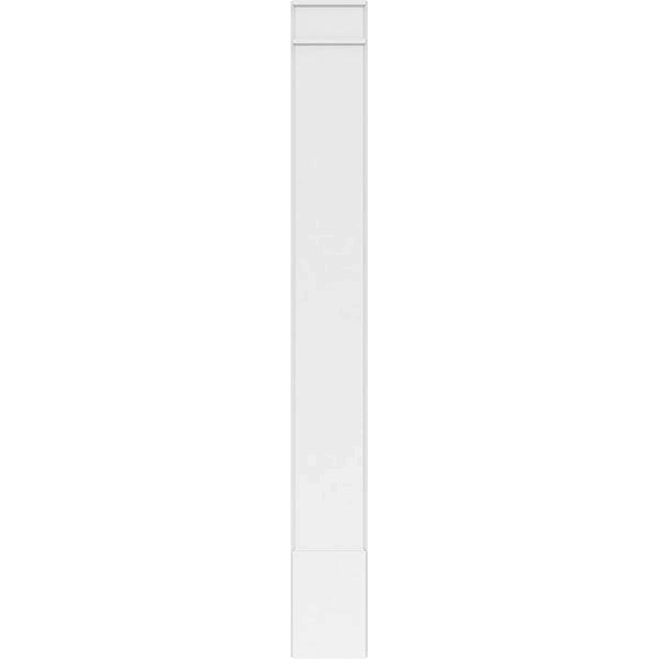 Smooth PVC Pilaster with Decorative Capital & Base (Pair) I4115