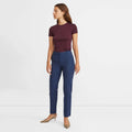 Blue Full Length Pant in Good Wool E964
