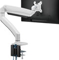 White Single Monitor Arm Desk Mount C934484