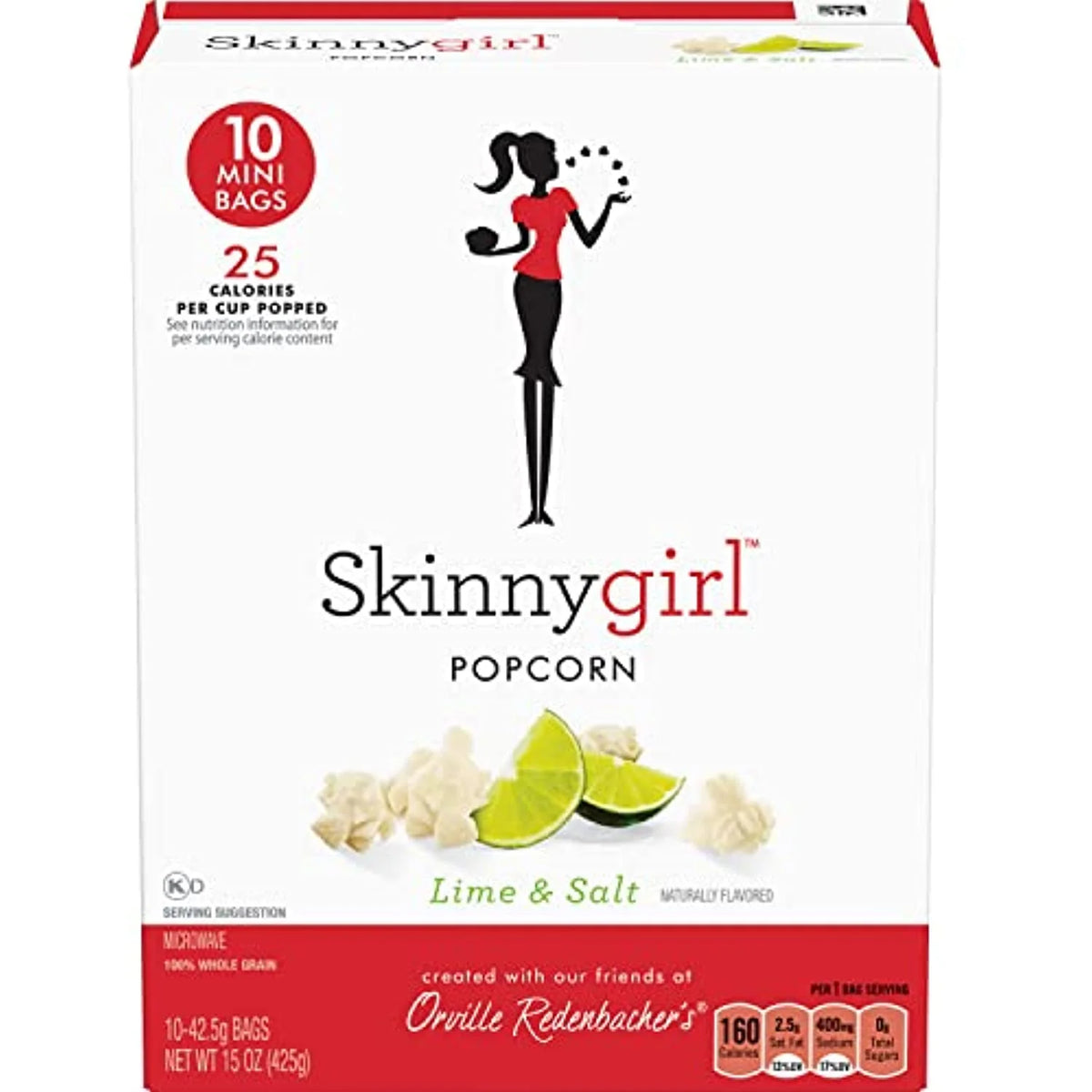 Lime & Salt Popcorn, 1.5 Ounce Mini Bags, 60-Count, Pack Of 6 G766