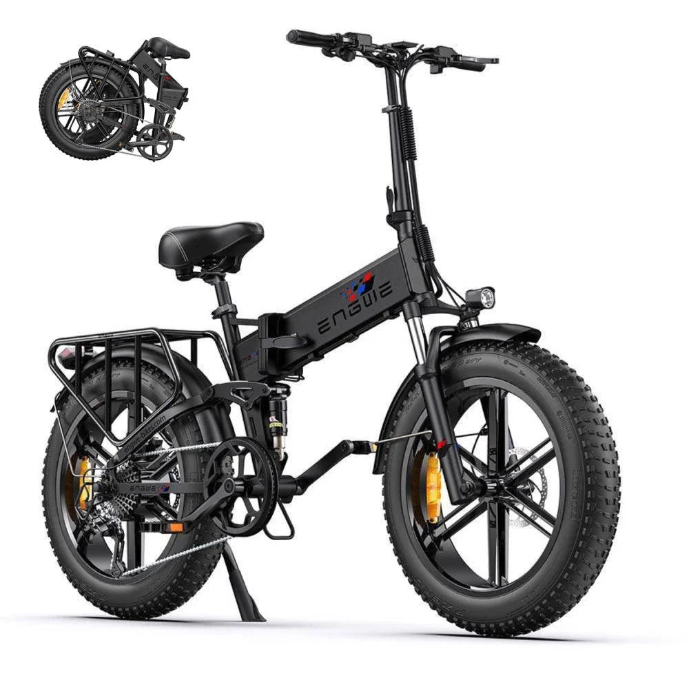 750W 20" Fat Tire 8-Speed Folding Electric Bike B36555