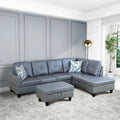 L-Shaped 3-Piece Sectional Sofa Couch H40224