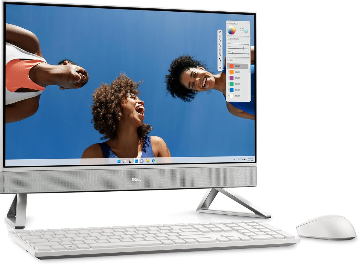 23.8" FHD Touchscreen All-in-One Desktop, 13th Gen Intel Core i7, 16GB RAM, 512GB NVMe SSD + 1TB HDD, White U41691