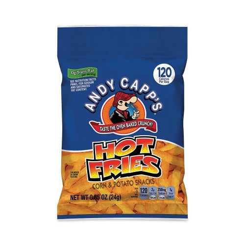 Hot Fries, Spicy Hot, 0.85 oz Bag, 72/Carton K154