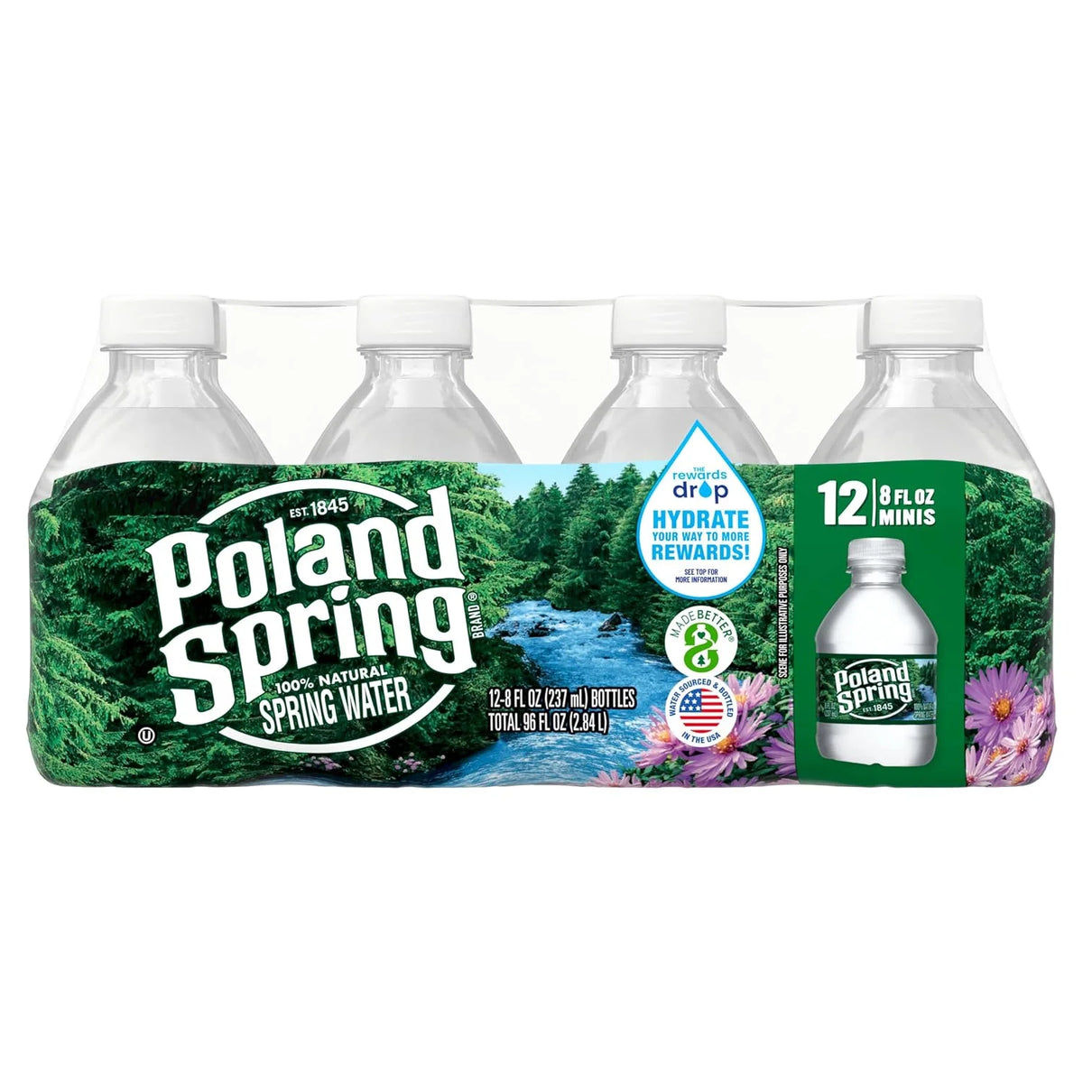 12 Pack Natural Spring Water 8 Ounces R39275