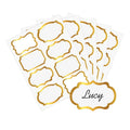Gold Name Tag Stickers 2x3 inch 200 Pcs P896206