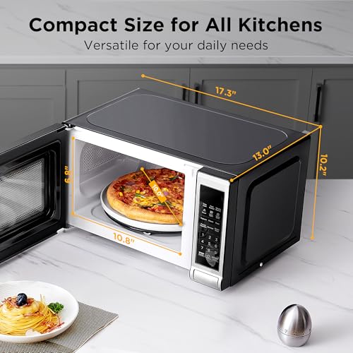 700W 0.7 Cu.ft Stainless Steel Digital Microwave Oven J745376