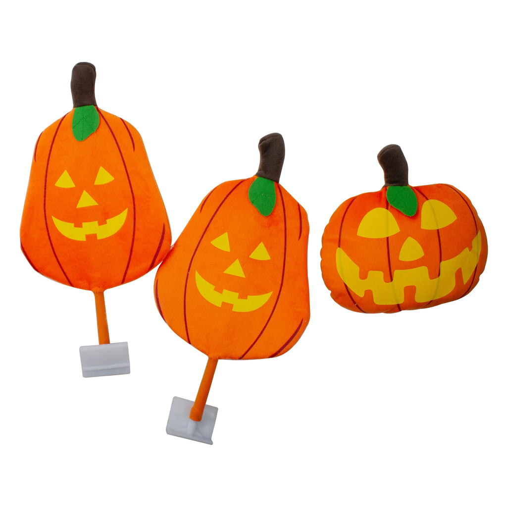19" Orange and Yellow Pumpkins Halloween Car Decorating Kit R301